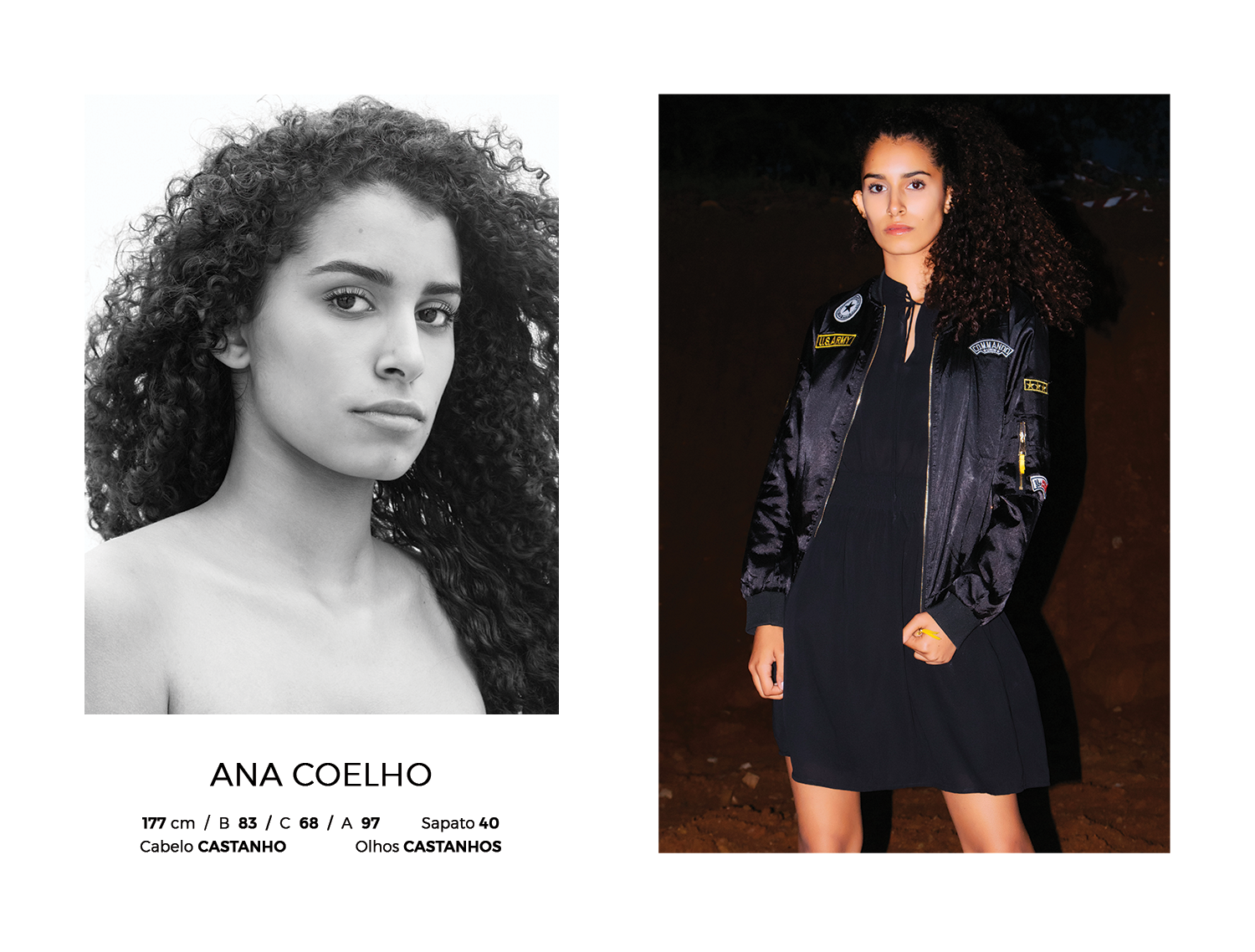 Composite da Modelo Ana Coelho